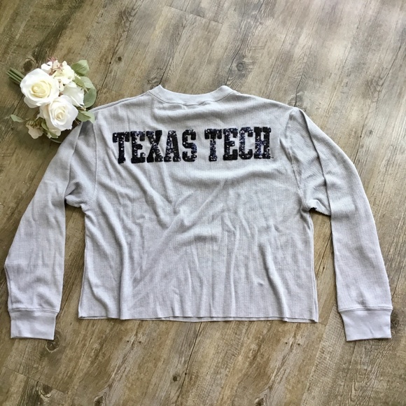 NWT Victoria's Secret PINK Texas Tech Crew Tee - Picture 4 of 7
